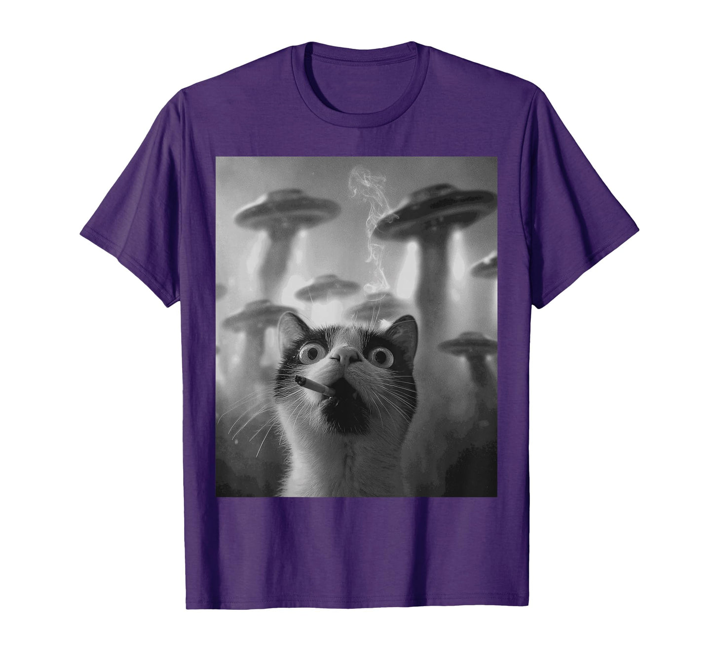 Funny Graphic Cat Gangster Funny T-Shirt