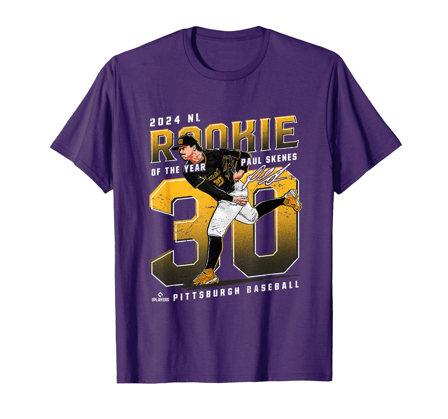 2024 NL Rookie of the Year Paul Skenes Pittsburgh Baseball T-Shirt