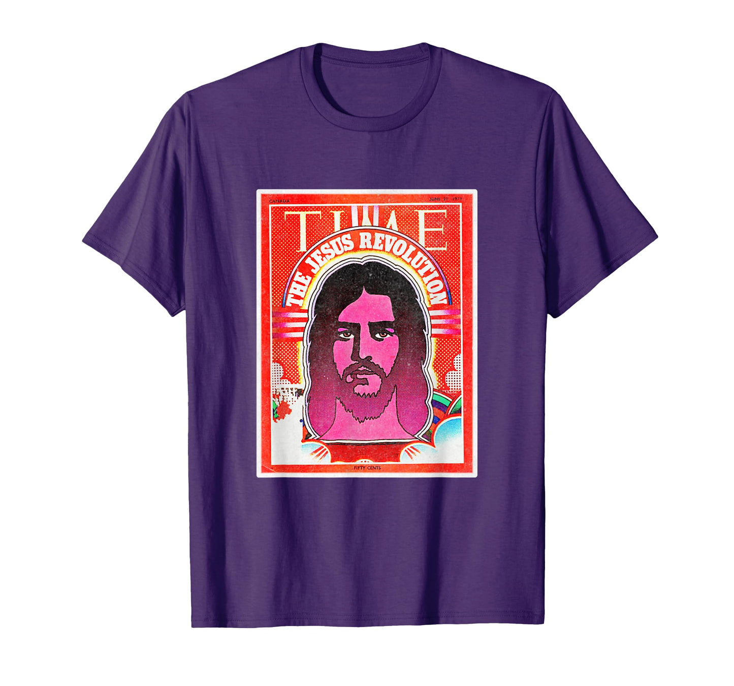 Graphic Jesus Revolution Christian Bible Retro Art Trendy T-Shirt