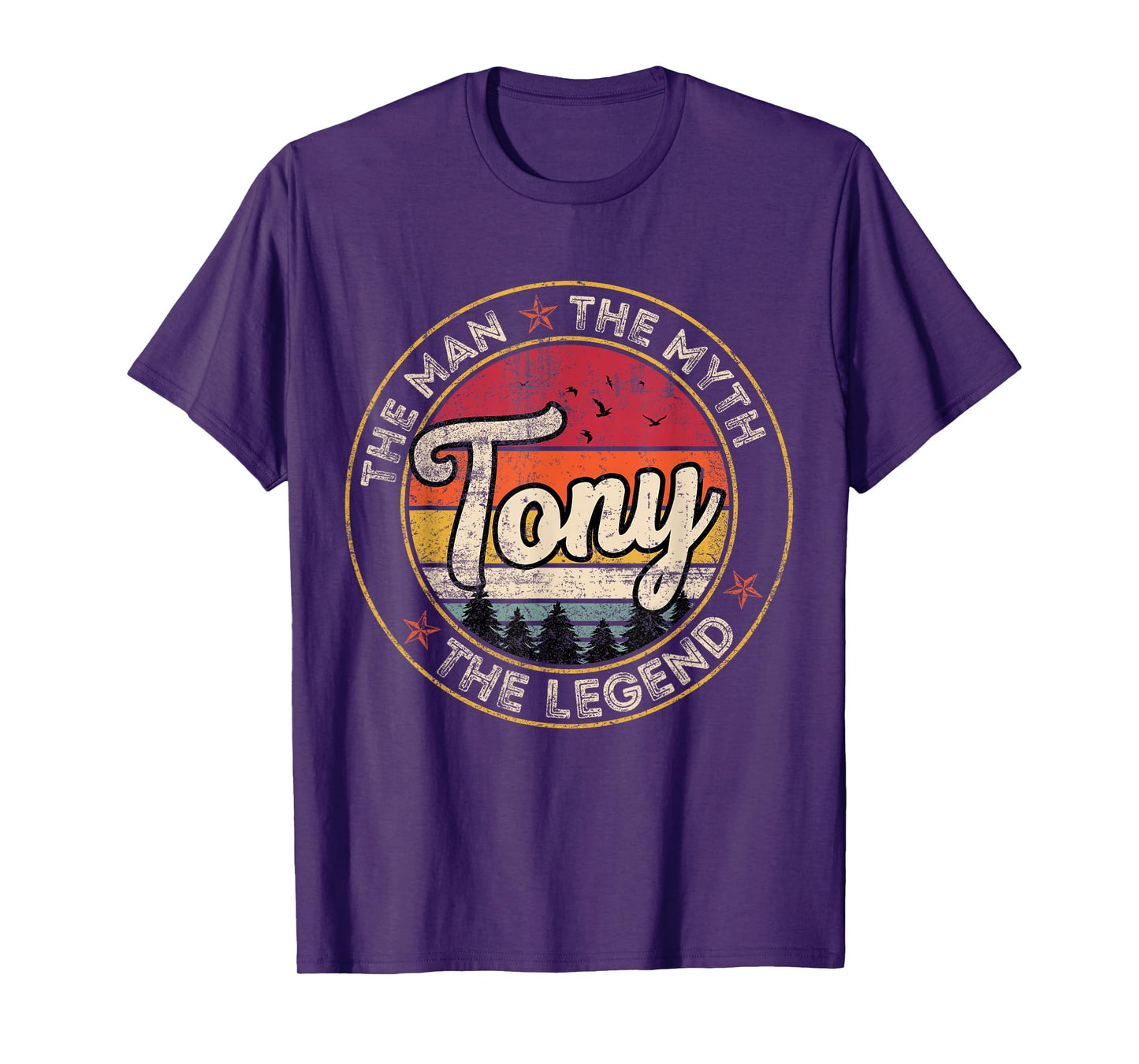 Tony The Man The Myth The Legend Personalized Name T-Shirt