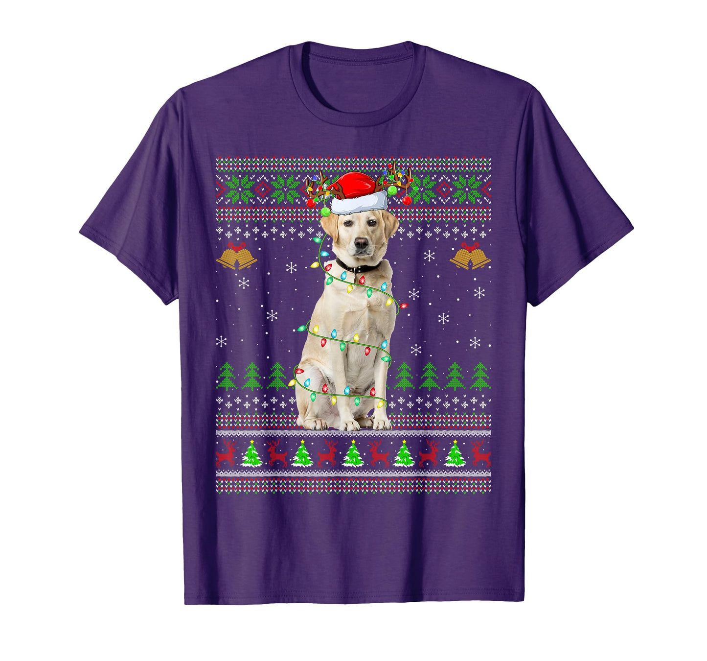 Labrador Retriever Dog Ugly Christmas Sweaters Holiday Xmas T-Shirt