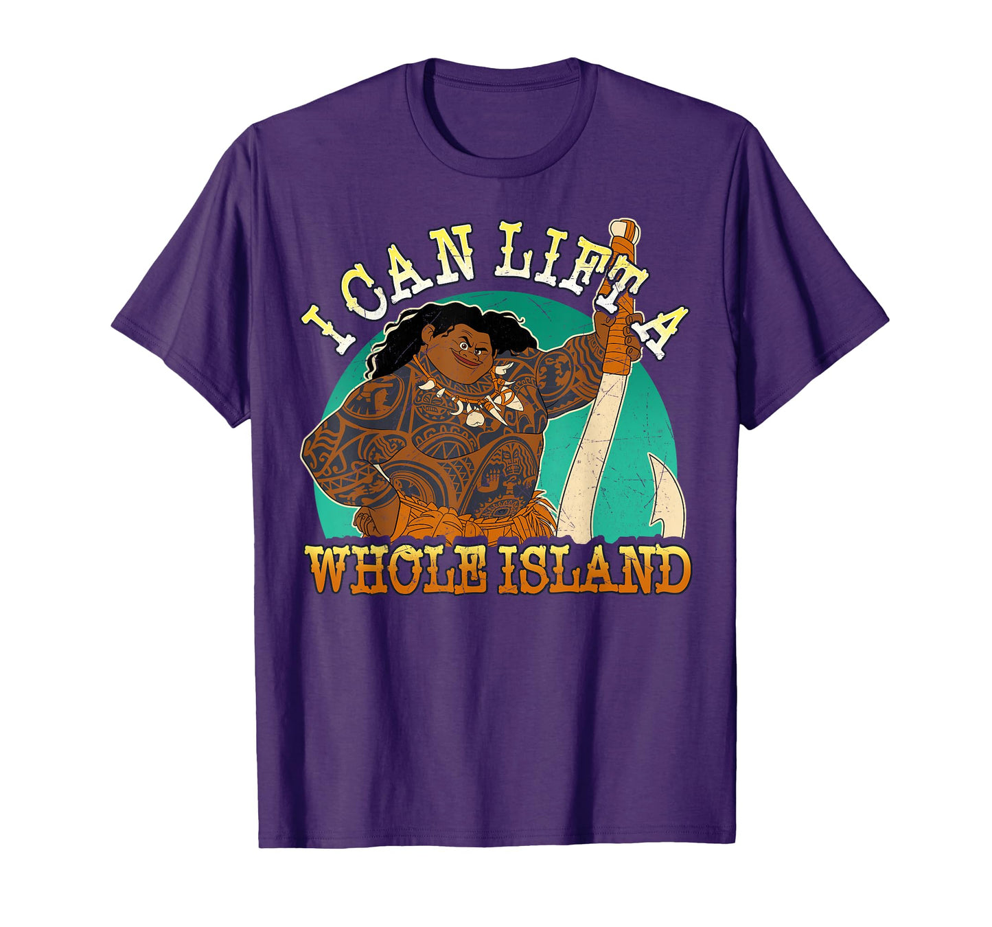Disney Moana Maui I Can Lift A Whole Island Graphic T-Shirt T-Shirt