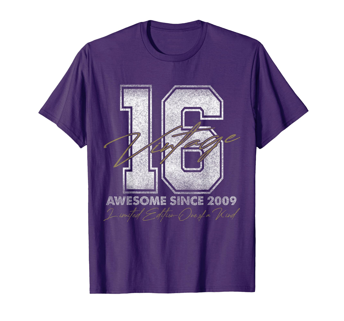Vintage Number Shirts For Men and Women 2025 16 Year Old Gifts Vintage 2009 Limited Edition 16th Birthday T-Shirt