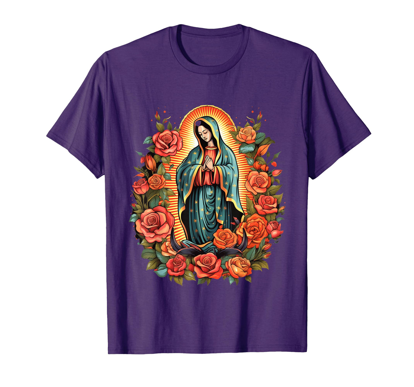 Virgen De Guadalupe Sant Mary For Christians, Catholics T-Shirt