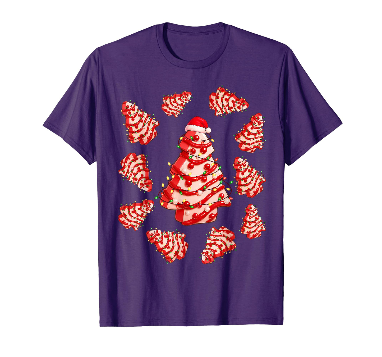 Christmas Tree Cake Santa Christmas Xmas Men Women Kid T-Shirt