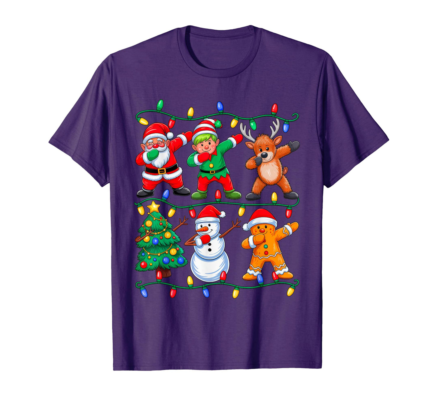 Dabbing Santa Elf Xmas PJs Christmas Men Girl Youth Boy Kids T-Shirt