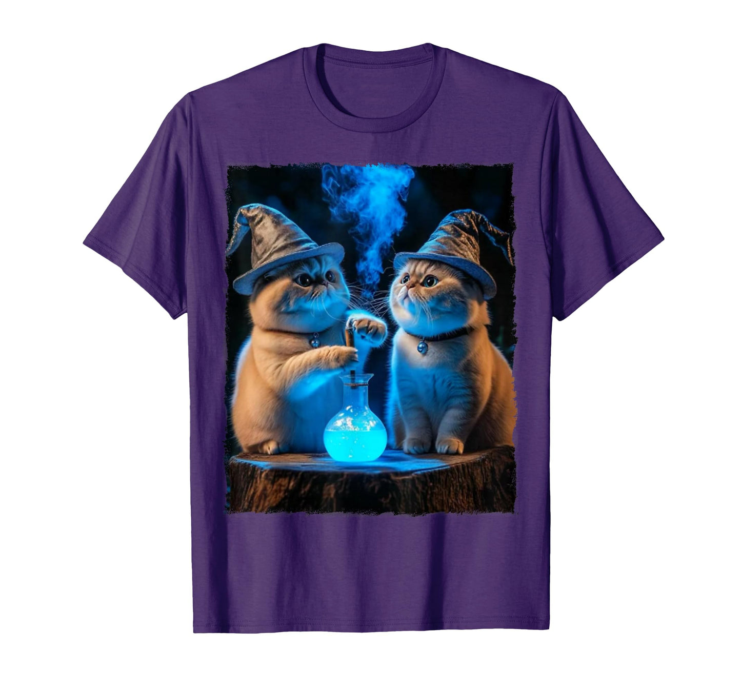 Cute Witchy Cats Halloween Magic Potion Spooky Costume Cat T-Shirt