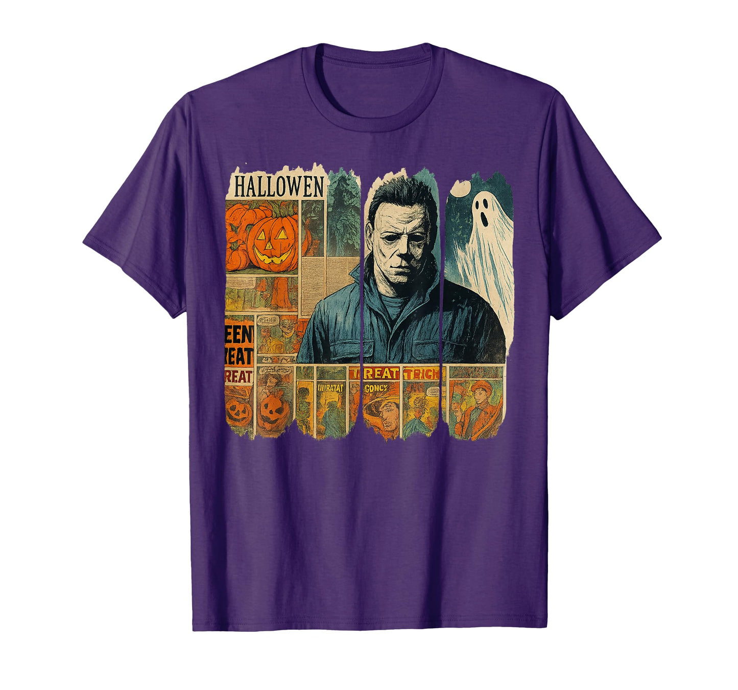 Spooky Season Halloween The Monster Frankenstein Vintage T-Shirt