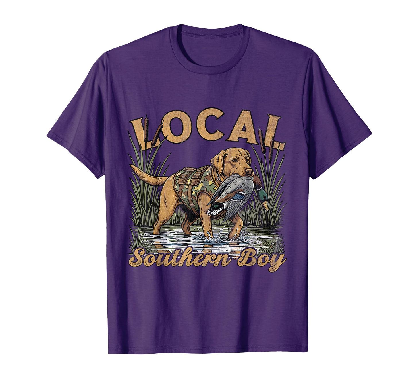 Local Southern Boy Duck Hunting Waterfowl Outdoor Vintage T-Shirt