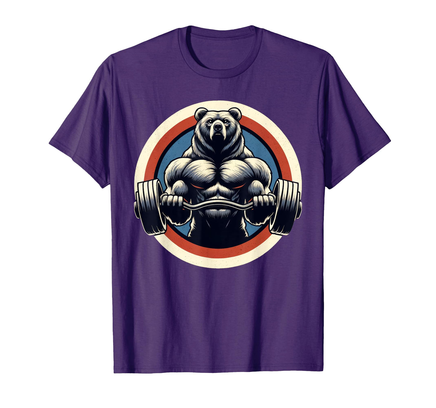 Bear Powerlifting Weightlifting Gym Workout T-Shirt