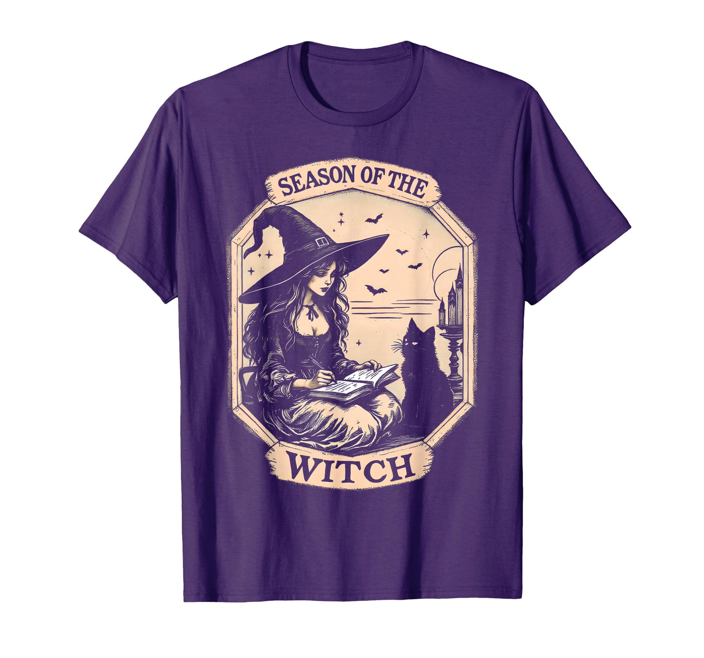 Party Costume Season of The Witch Halloween Gothic Vintage T-Shirt