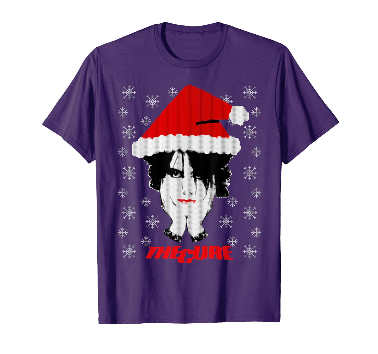 The Cure Santa Claus Goth Christmas Ugly T-Shirt