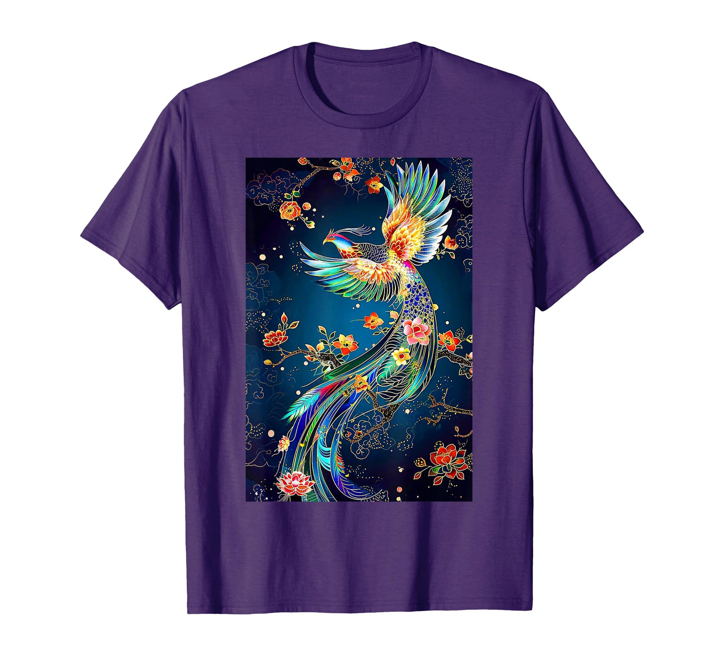 Phoenix Bird Japanese Vintage Asian Flying T-Shirt
