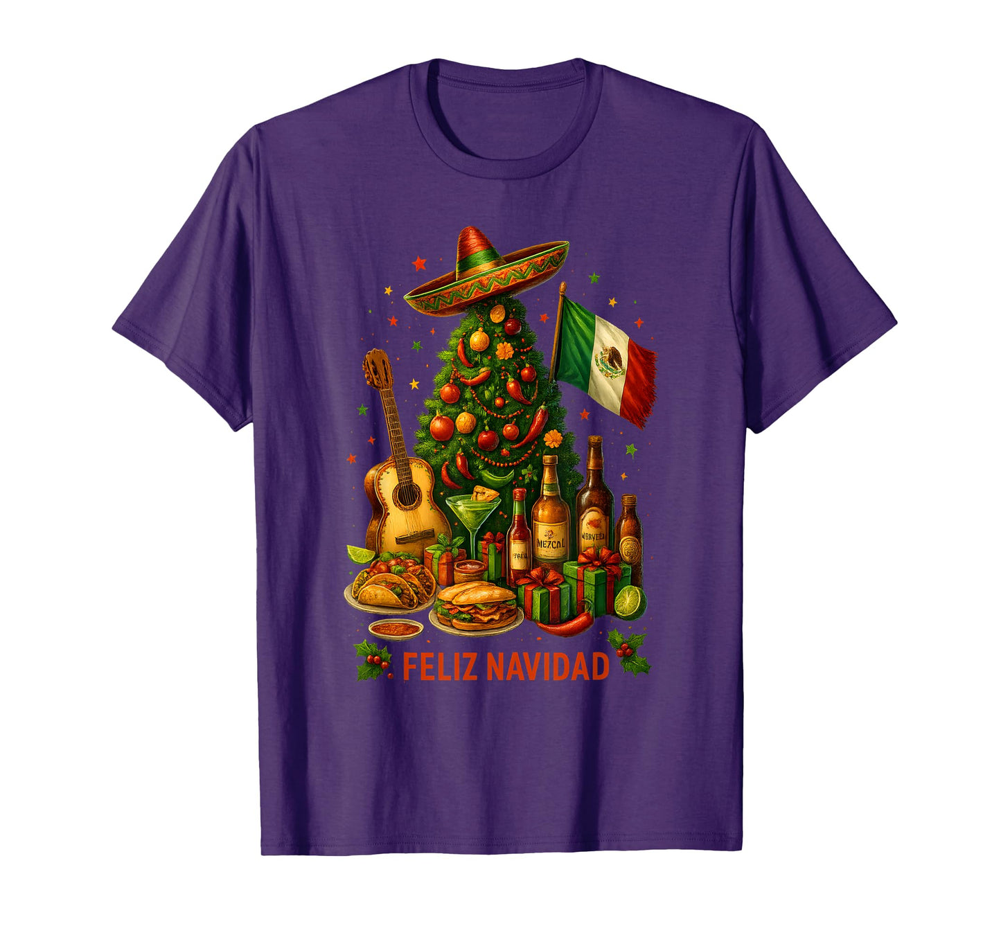 Mexico Christmas Bachelorette Feliz Navidad Mexican T-Shirt