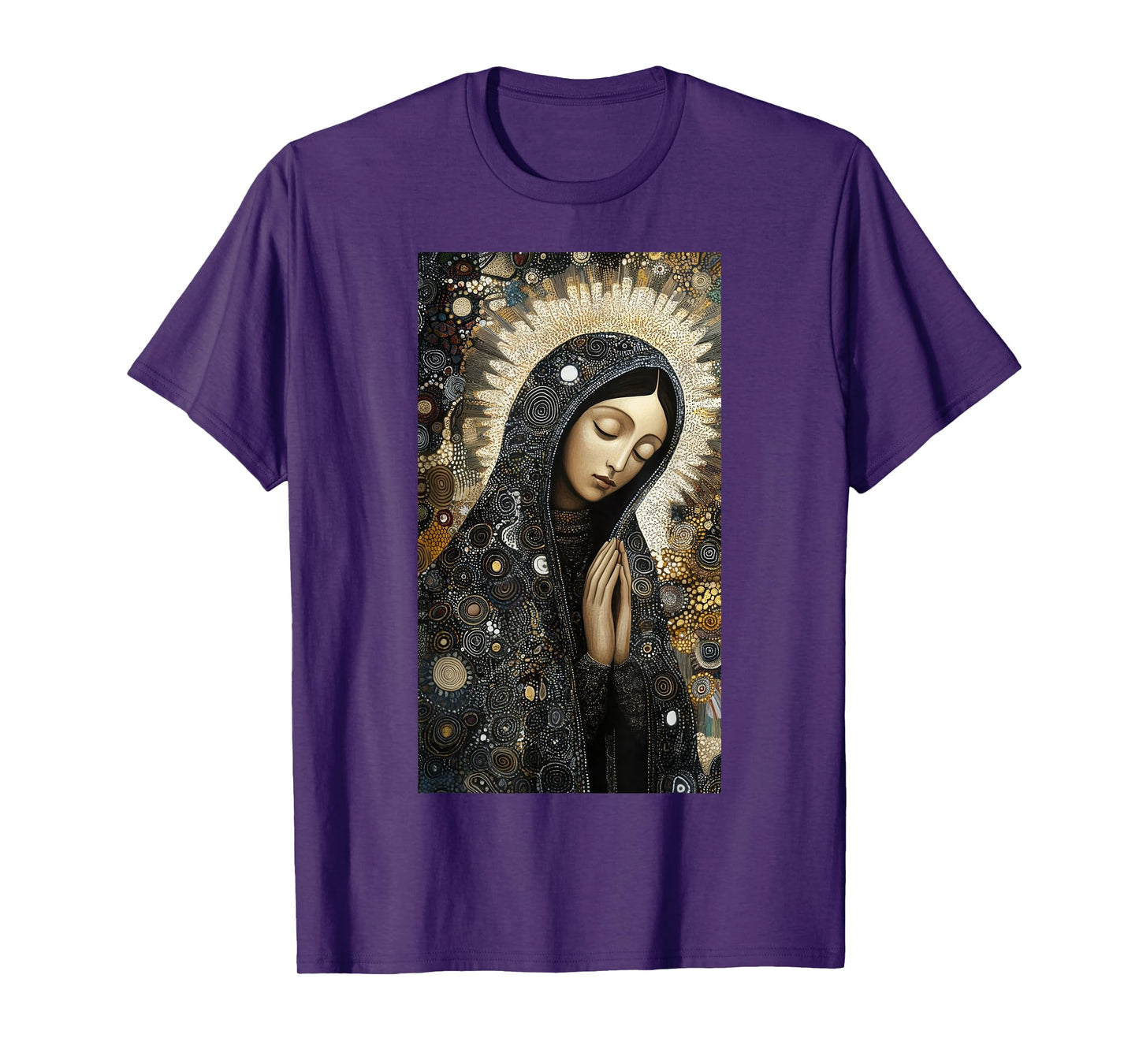 Catholicism Our Lady Guadalupe Intricate Floral T-Shirt