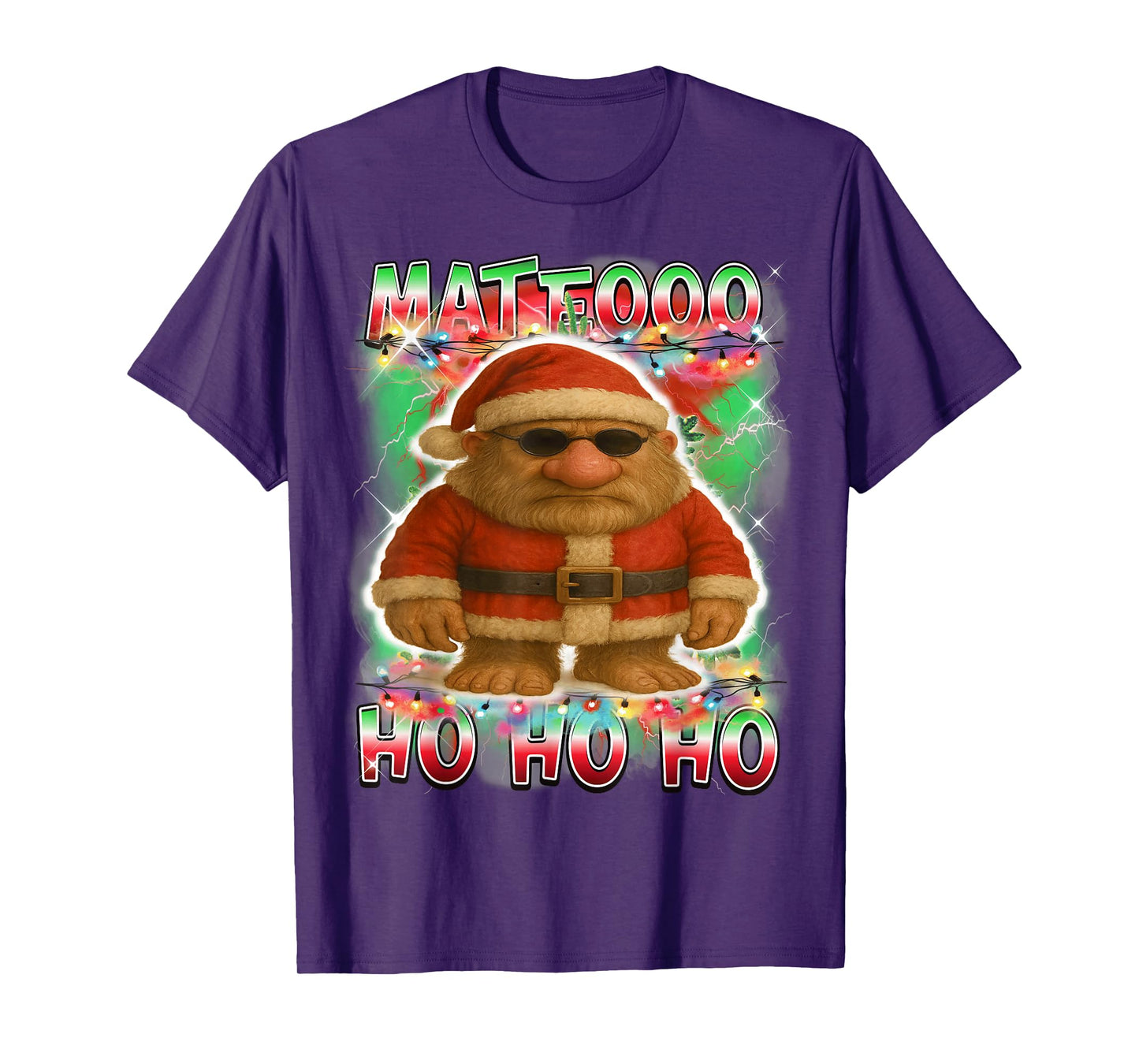 Mateo Sahur Santa Claus Italian Brainrot Christmas T-Shirt