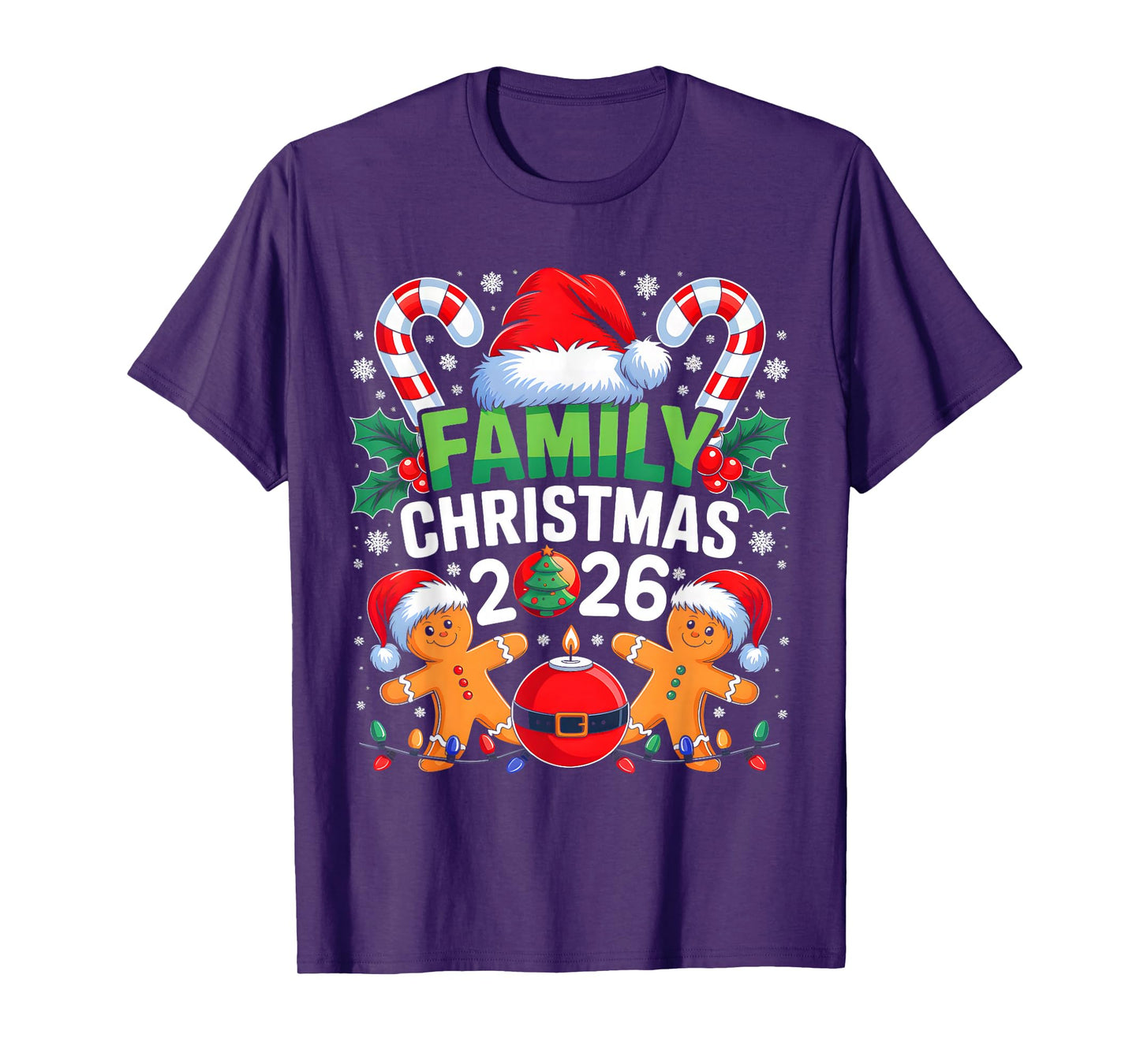 Christmas 2026 Family Matching Costume Team Santa Elf Squad T-Shirt