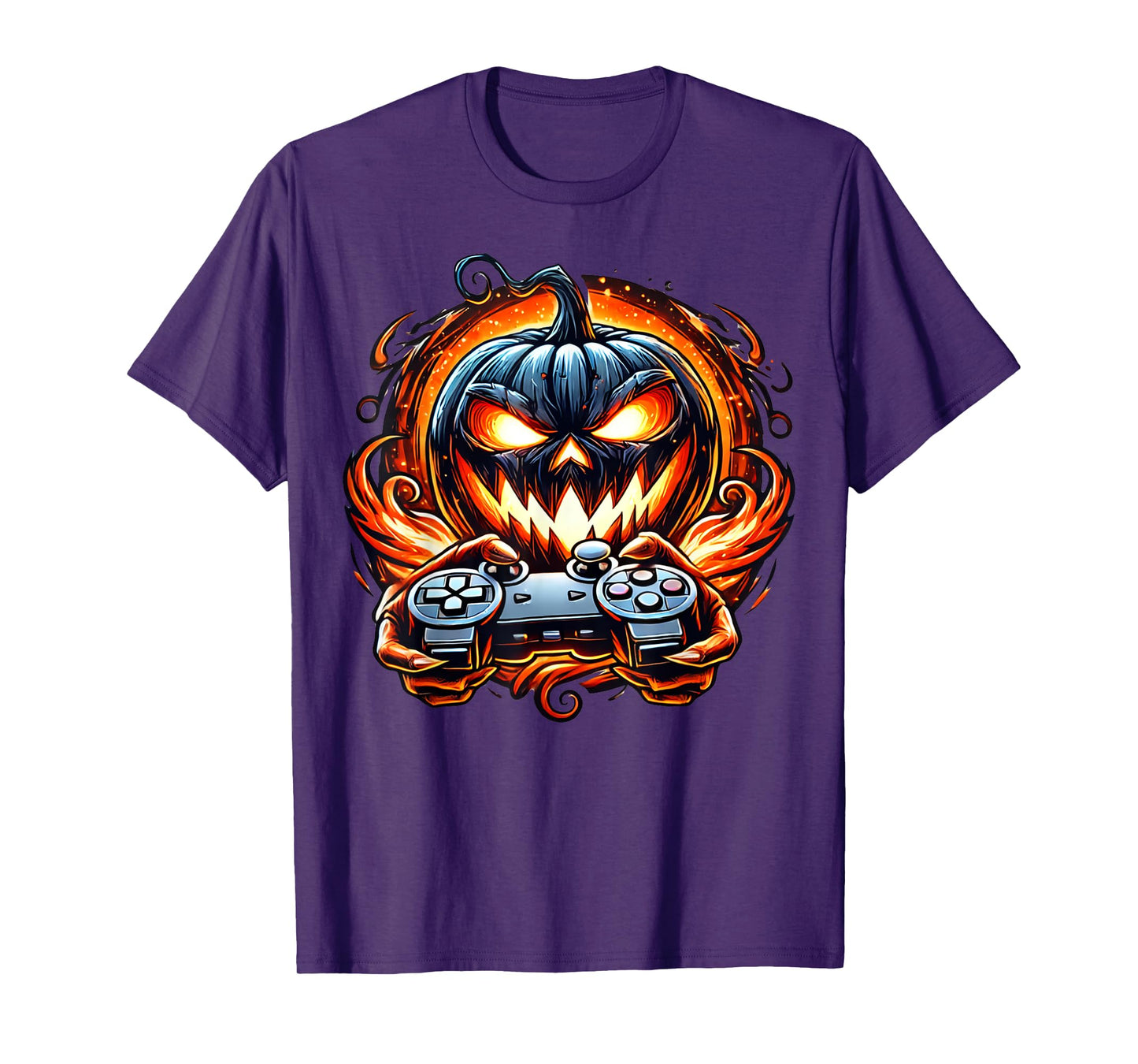 Halloween Gamer Gaming Pumpkin Boys Halloween Costume T-Shirt