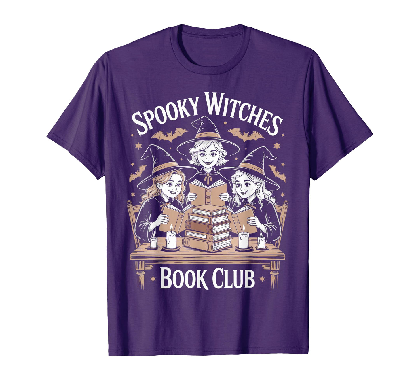 Spooky Witches Book Club Witch Bookish Book Reader Reading T-Shirt