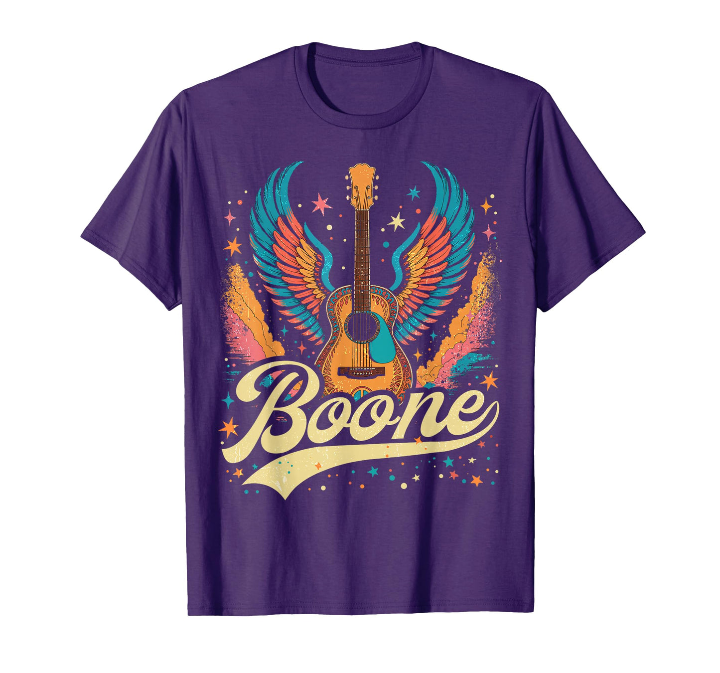 Boone Family Name I Love Boone Personalized Vintage US Flag T-Shirt