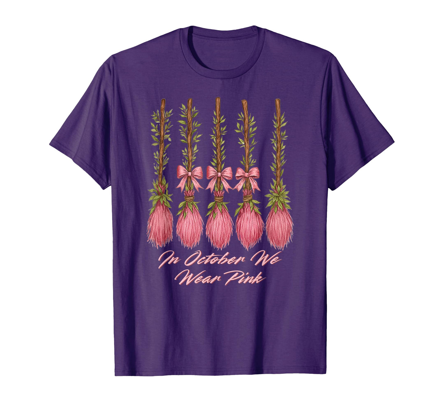 in October We Wear Pink for Breast Cancer Awareness Month T-Shirt