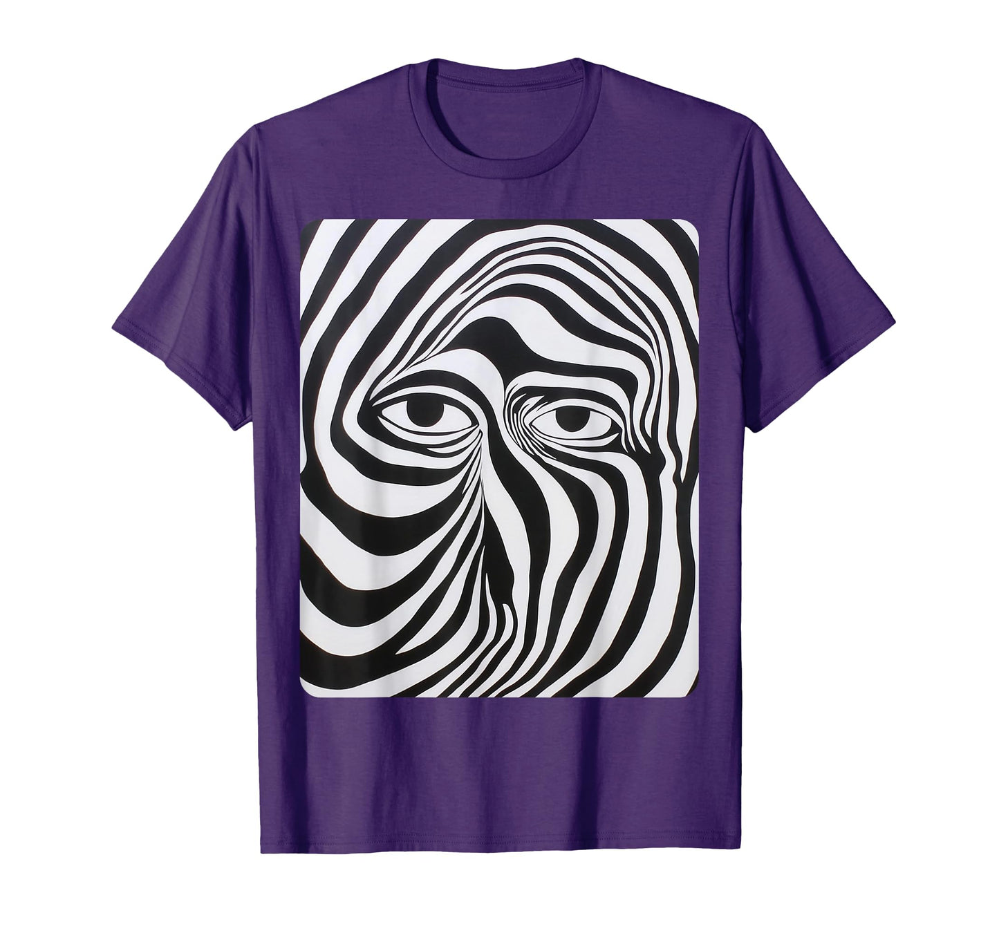 Eyes White and Black Fashion Designer T-Shirt