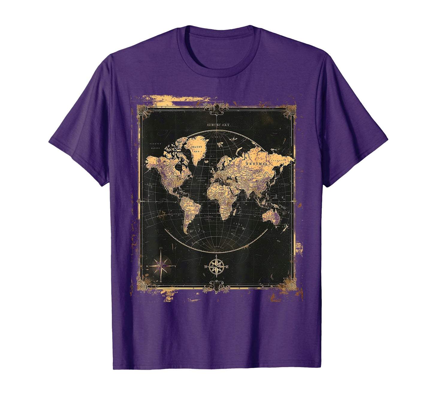 Vintage World Map Poster T-Shirt