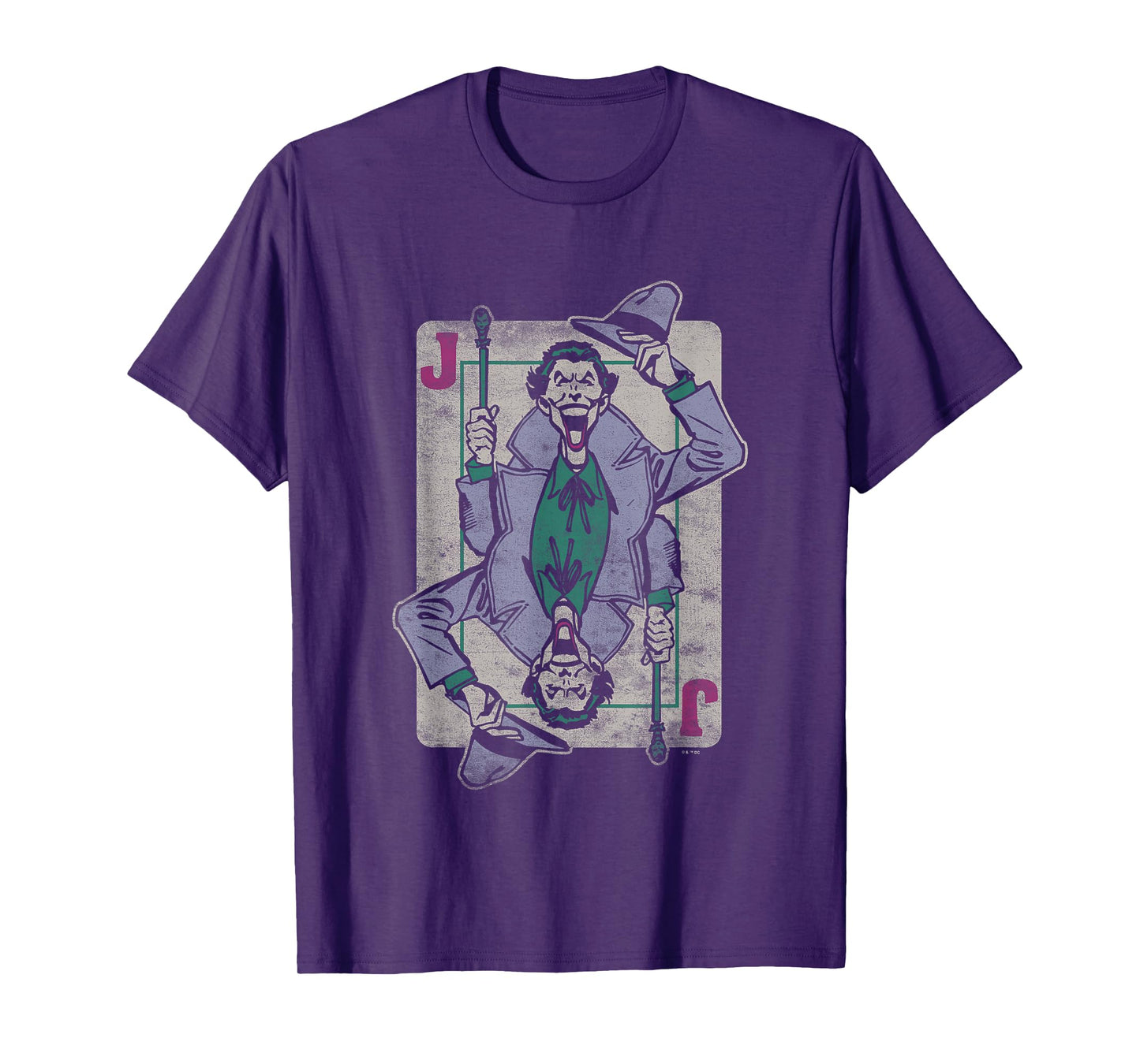 DC Comics Batman The Joker Vintage Playing Card T-Shirt