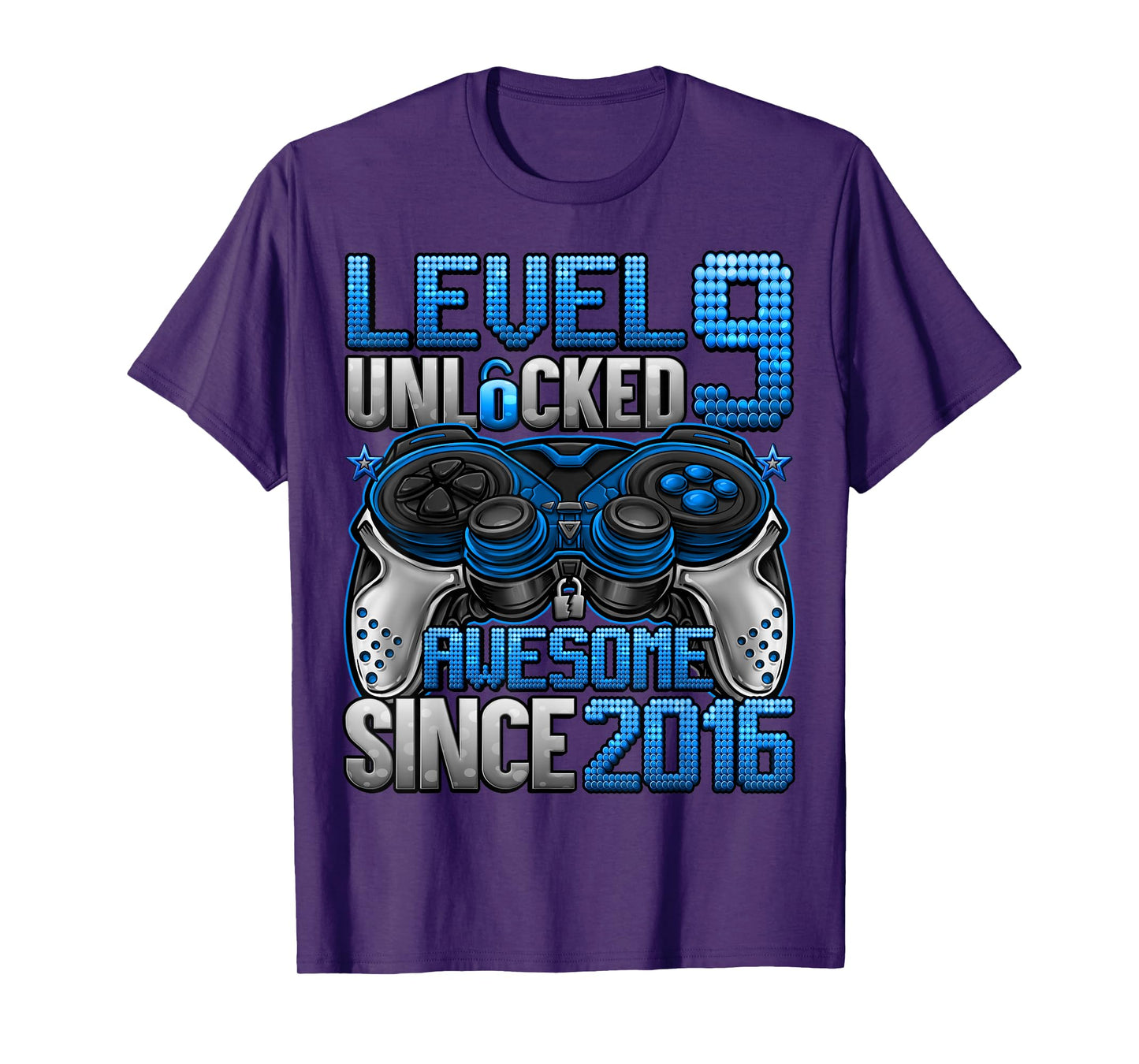 Level 9 Unlocked 9 Year Old Gifts For Boys 9th Birthday Boy T-Shirt