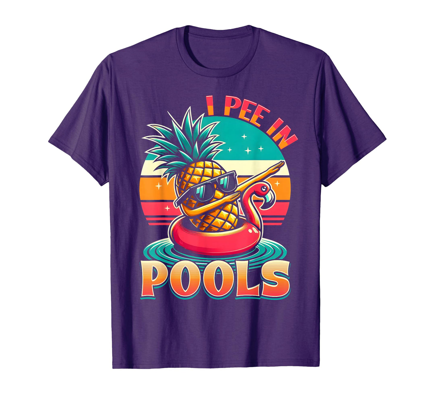 I Pee In Pools Swimming Joke Funny Summer Pool Party T-Shirt