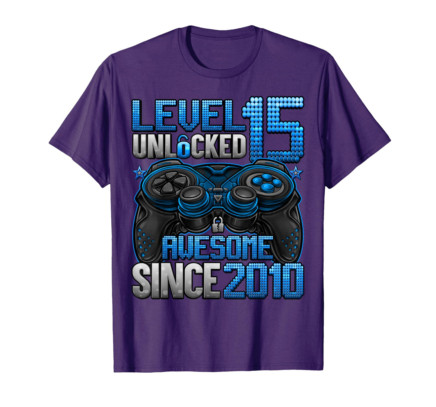 Level 15 Unlocked 15 Year Old Gifts Boys 15th Birthday Boy T-Shirt