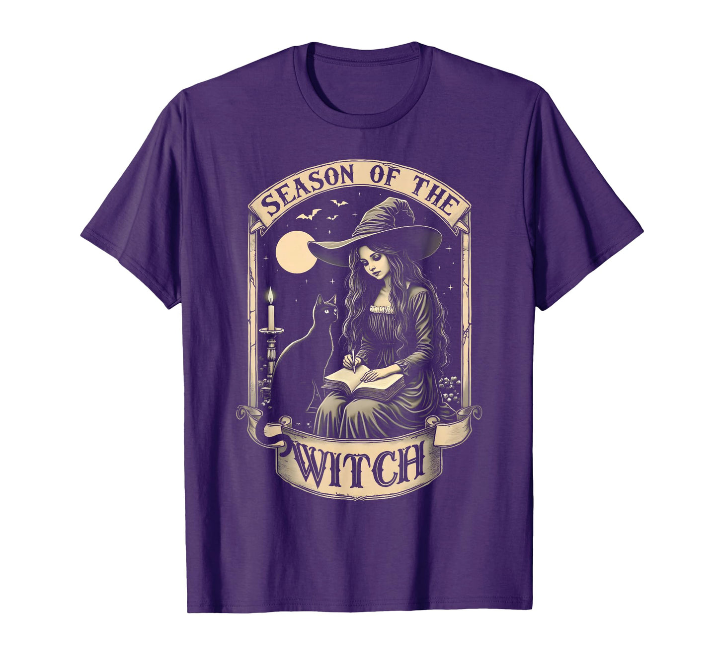 Halloween Mystical Vintage Season of The Witch Party Costume T-Shirt