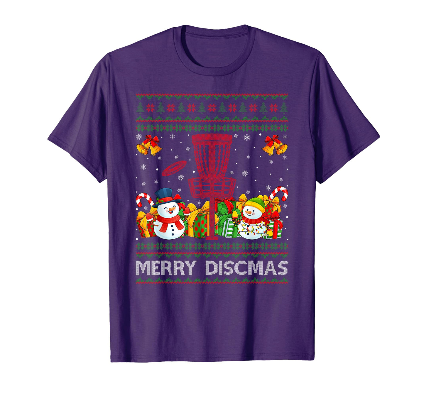 Merry Discmas Ugly Xmas Sweaters Funny Disc Golf Christmas T-Shirt