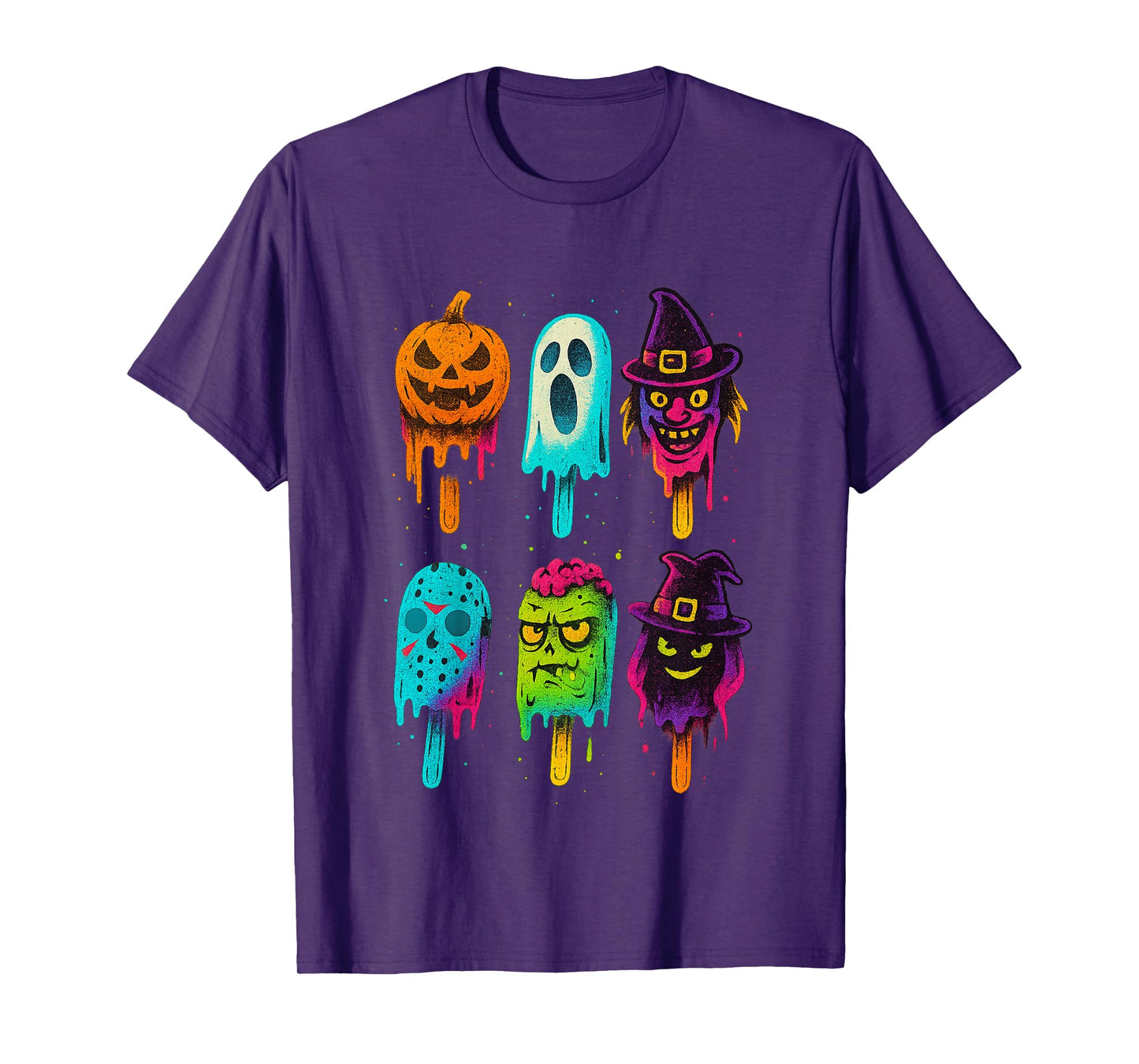 Funny Horror Ice Cream Pops Summerween Halloween 3D Candy T-Shirt