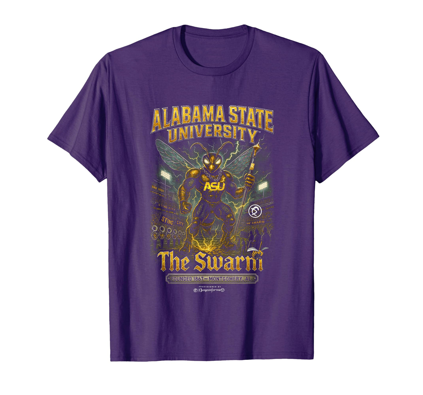 Alabama State University - The Yard - ASU Bama Bootleg HBCU T-Shirt