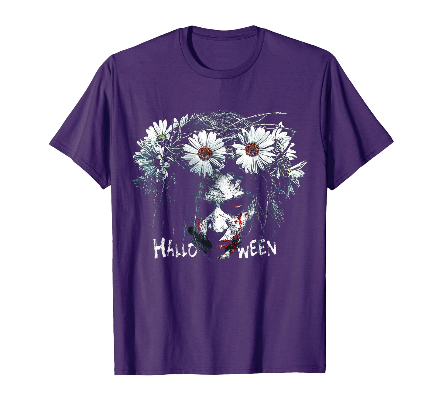 Halloween Witch Flowers Costume Fun T-Shirt