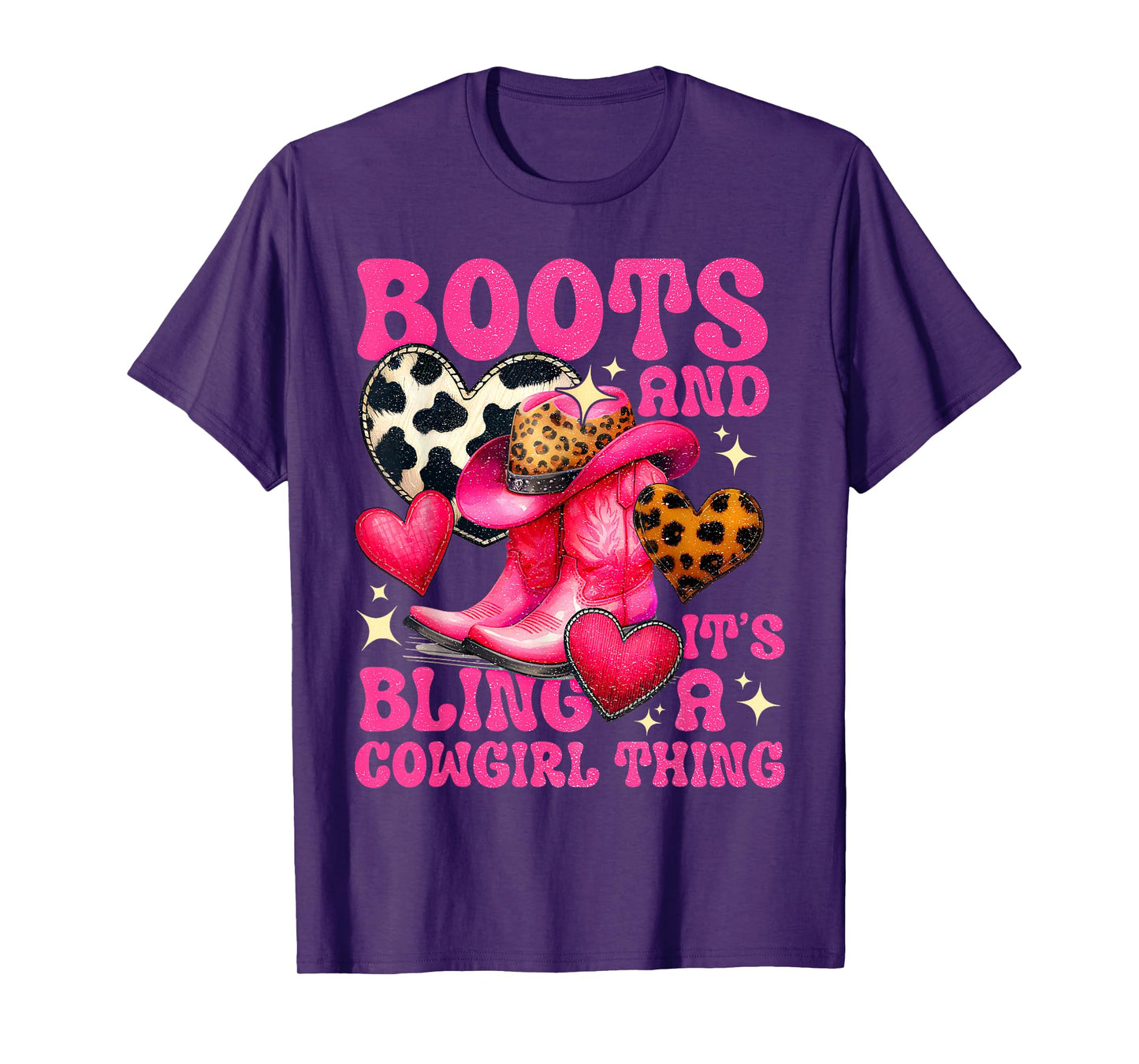 Boots and Bling its a Cowgirl Thing Cute Love Country Life T-Shirt