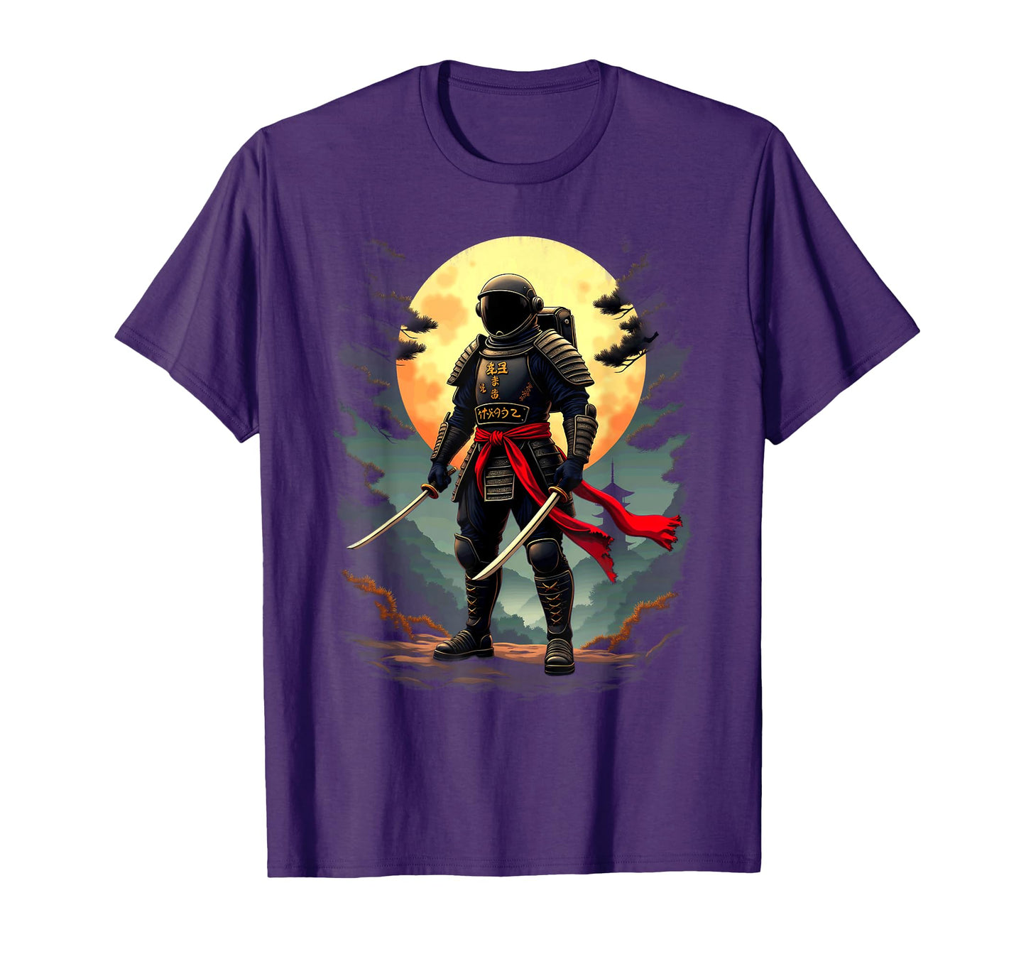 Japanese Samurai Astronaut Space T-Shirt
