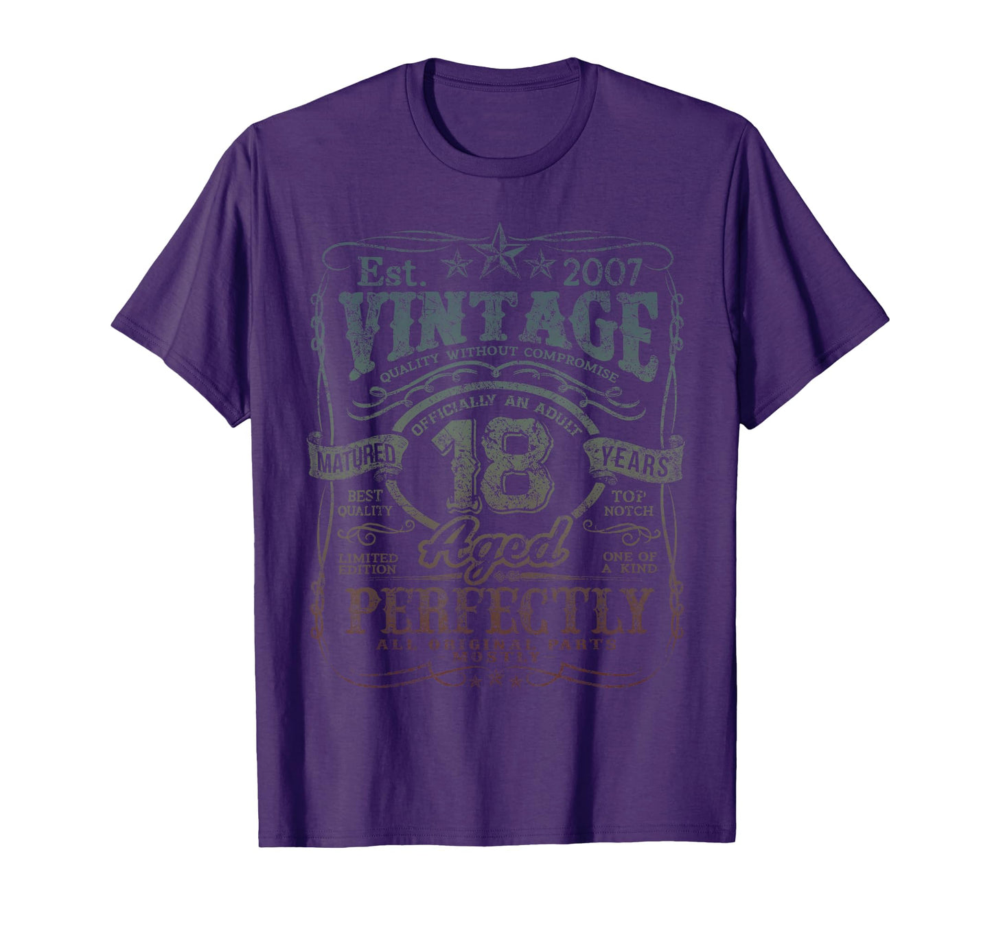 Vintage 2007 Limited Edition Shirt 18 year old 18th Birthday T-Shirt