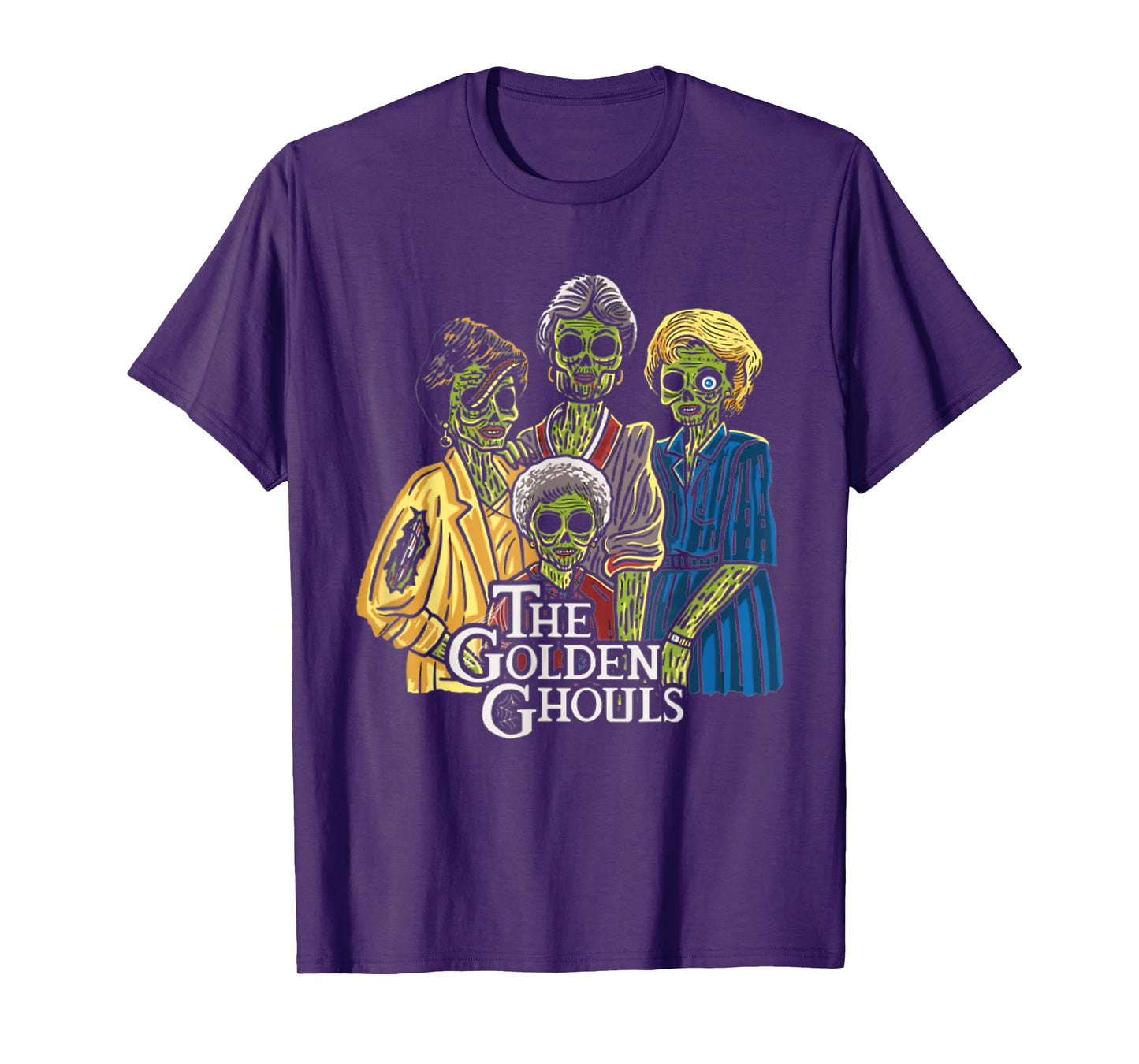 Vintage The Golden Ghouls Funny Gift For Men Women Halloween T-Shirt