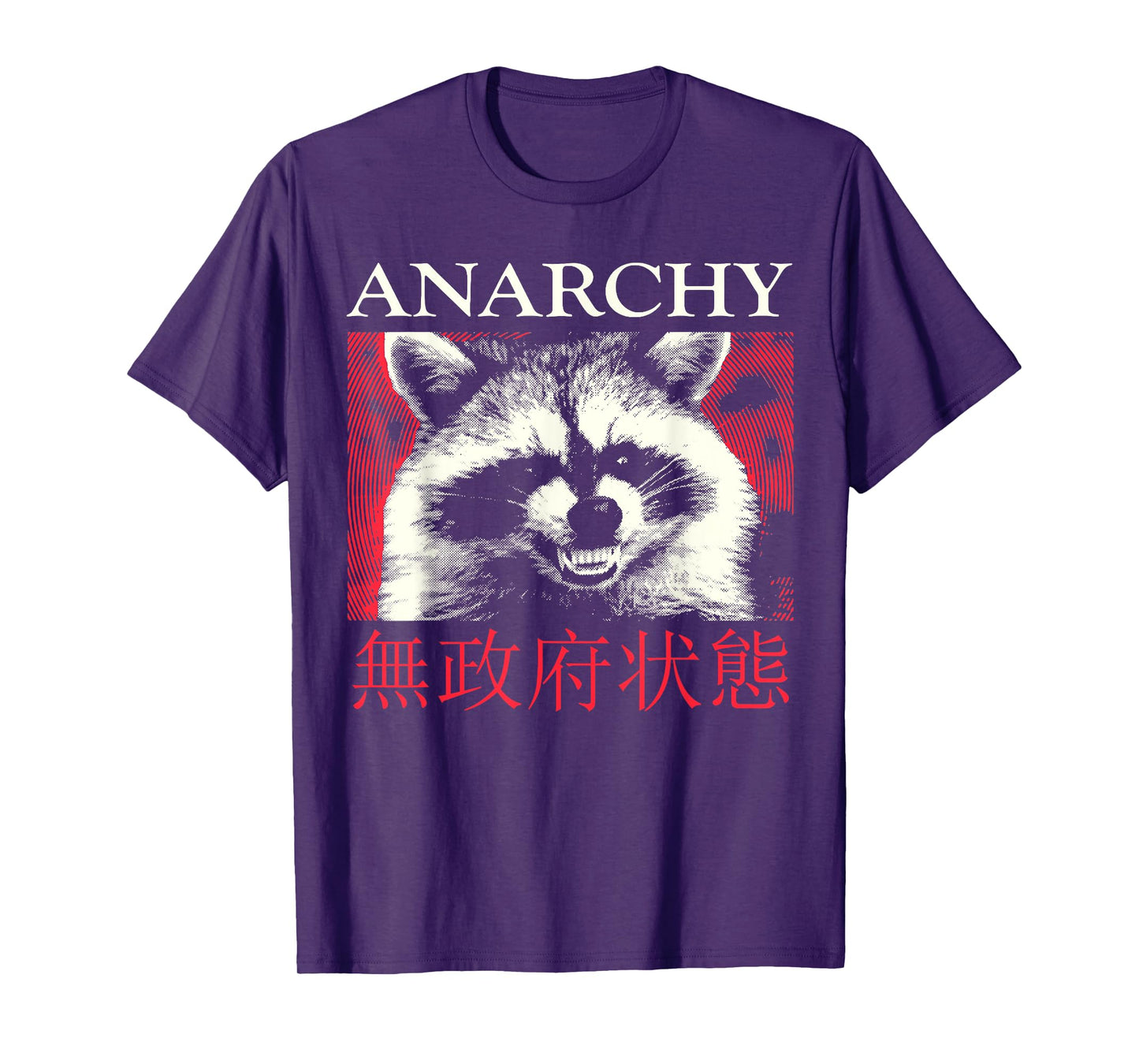Anarchy Raccoon Japanese T-Shirt