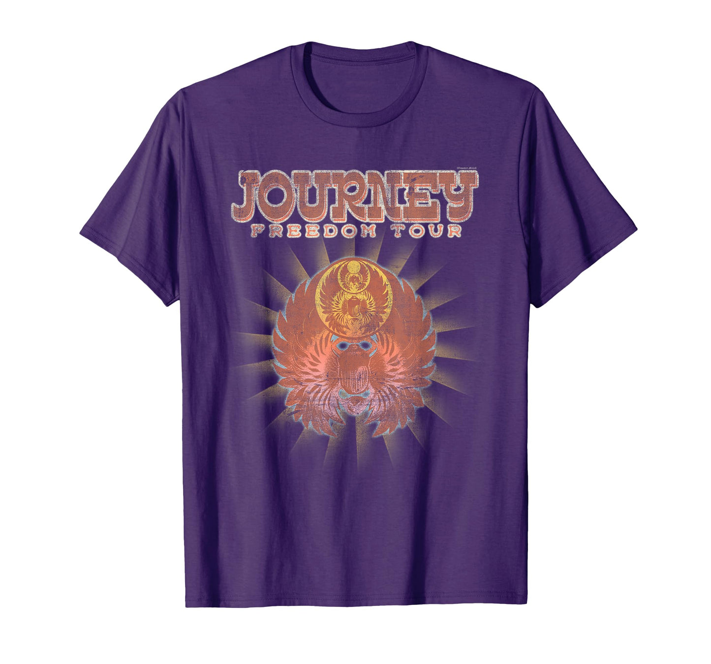 Journey Freedom Golden Scarab Western Logo Vintage Band T-Shirt