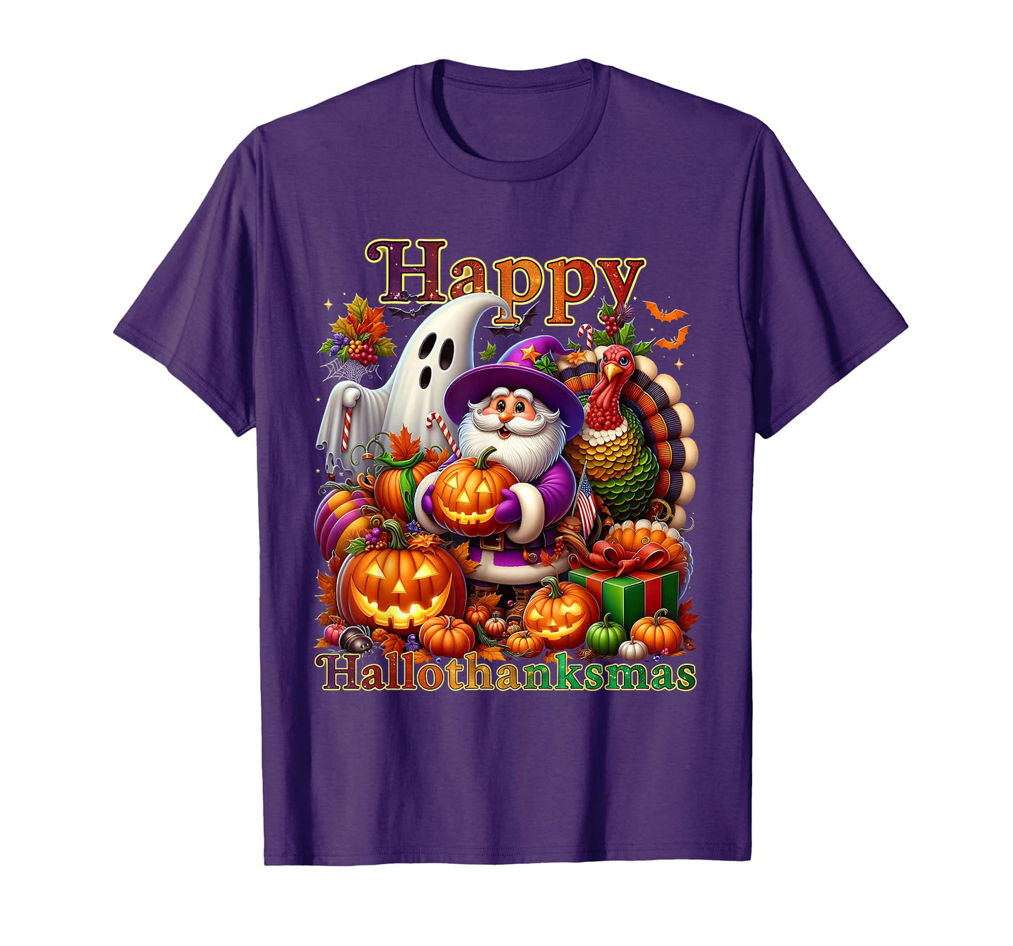 Holiday Season Happy Hallothanksmas Halloween Thanksmas T-Shirt