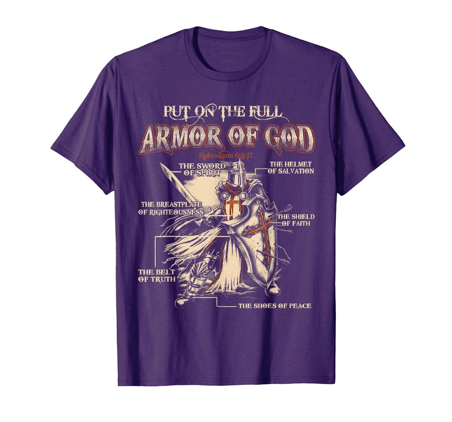 Put On The Full Armor Of God - Jesus T-Shirt