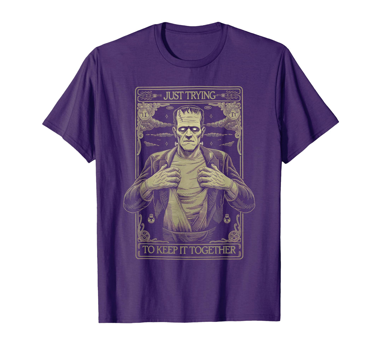 Just Trying to Keep It Together Shirt Halloween Frankenstein T-Shirt
