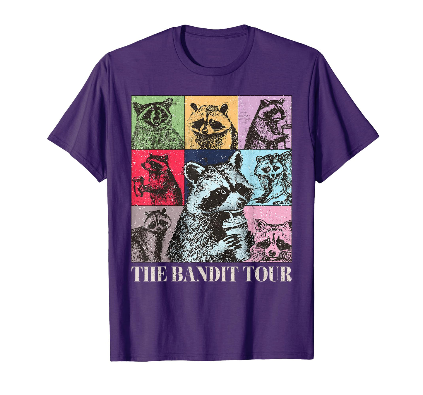 Raccoon The Bandit Tour Funny Raccoon Summer 2024 T-Shirt