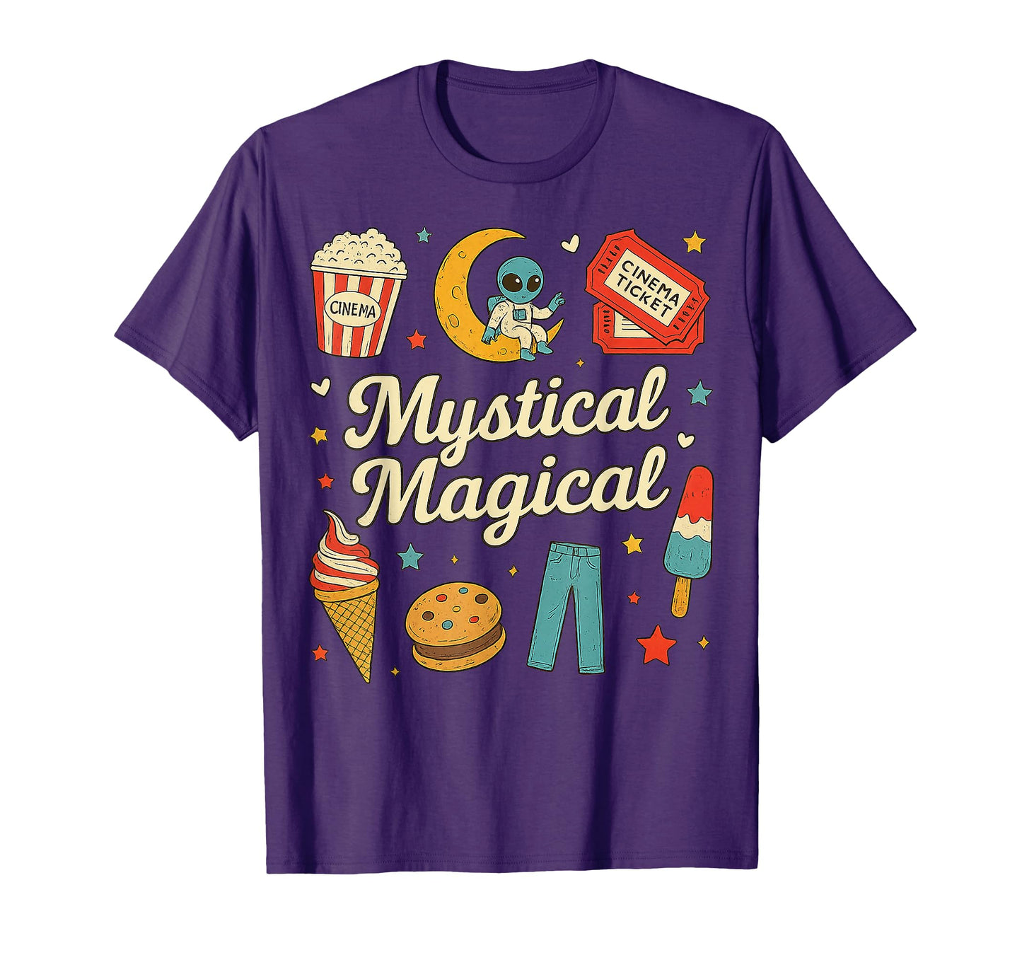 Mystical Magical Retro Aesthetic Space Gifts Men Women Kids T-Shirt