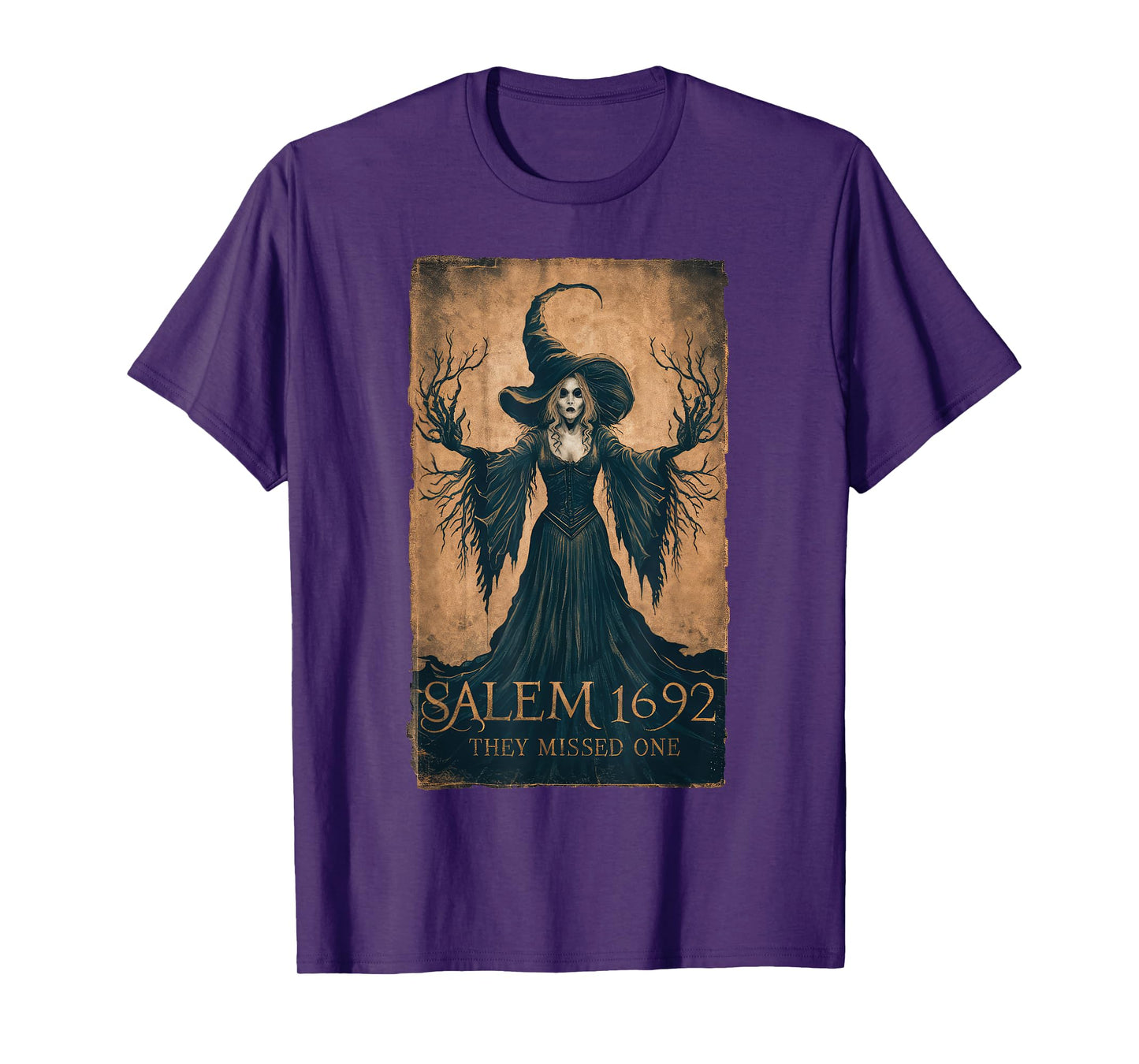 Salem 1692 They Missed One Halloween Feminist Witch Trials T-Shirt