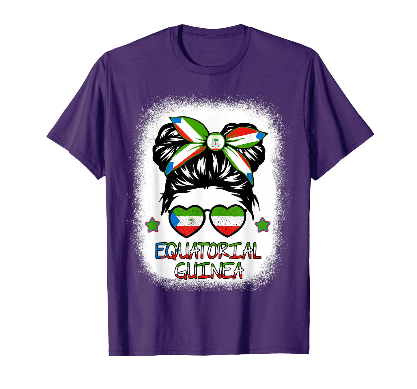 Girls Equatorial Guinea Flag Guinean Women Hispanic Heritage T-Shirt