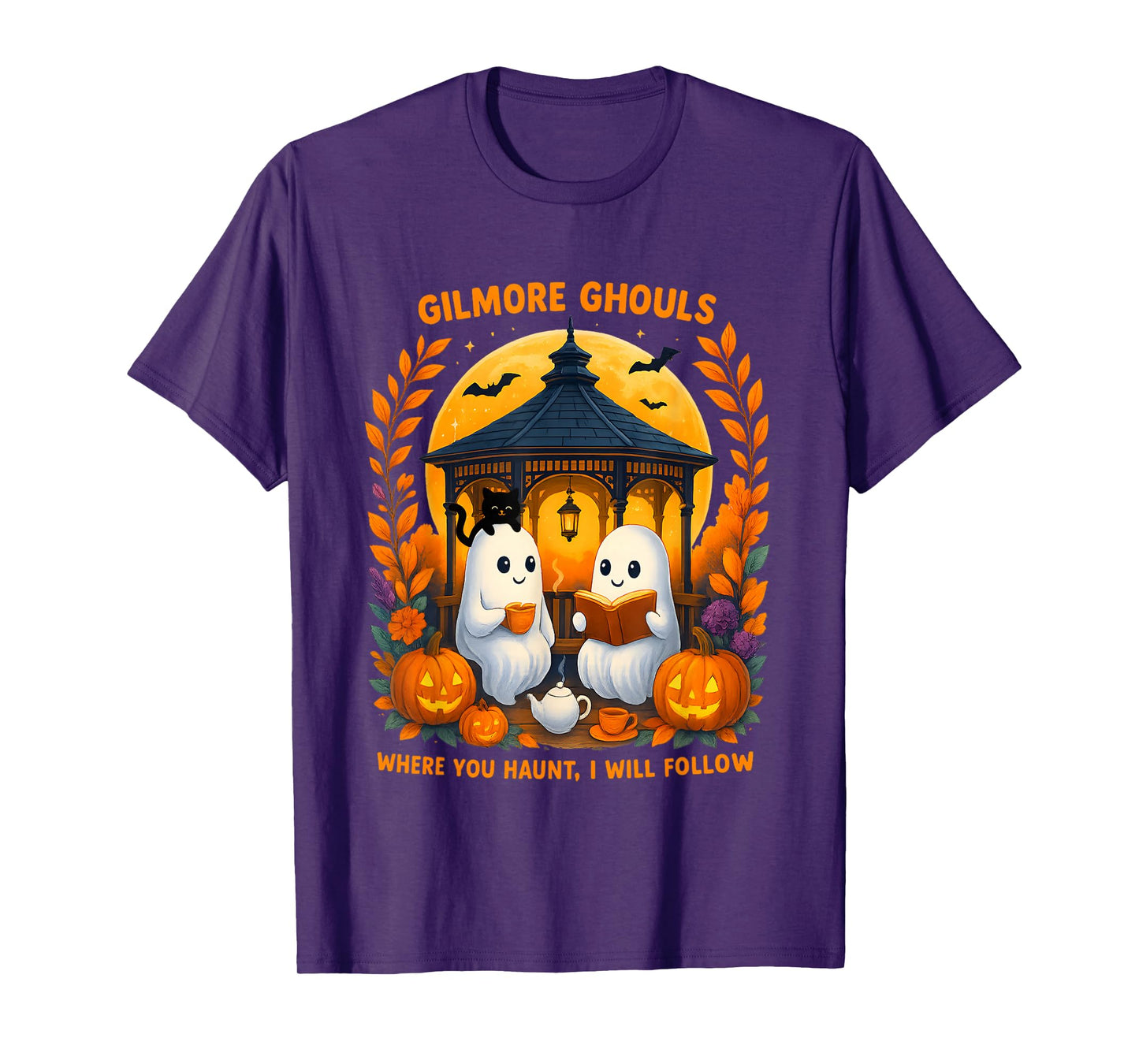 Gilmore Ghouls Where You Haunt I Will Follow Halloween Ghost T-Shirt